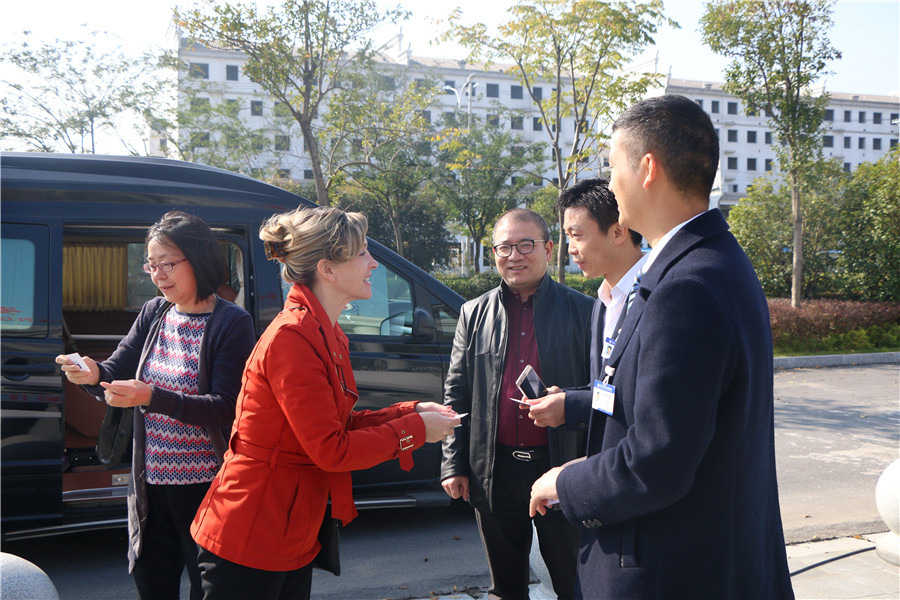 International educators visiting the school